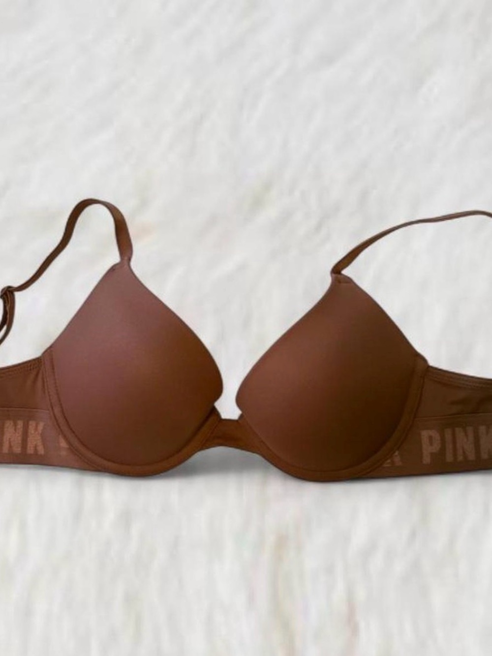 PINK Victoria's Secret Mauve Bra with Logo Band